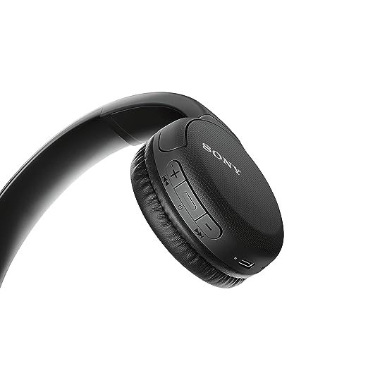 Sony WH-CH510 Bluetooth Wireless On Ear Headphones with Mic (Black) Sony WH-CH510 Bluetooth Wireless On Ear Headphones with Mic (Black)